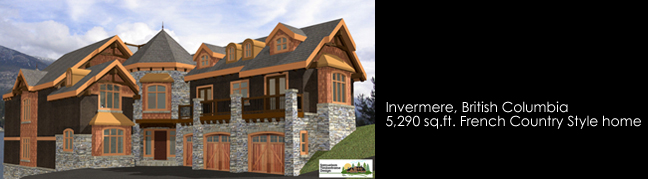 Samuelson Timberframe Design - Invermere BC French Country Style