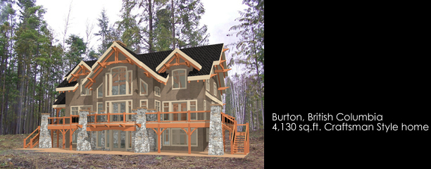 Samuelson Timberframe Design - Kootenay British Columbia Craftsman Style Kootenays BC